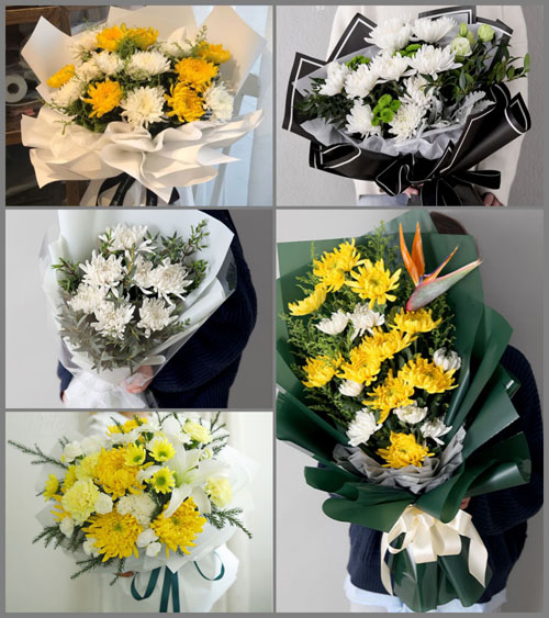 广东梅州市蕉岭县广福镇洪才村白事花束代送